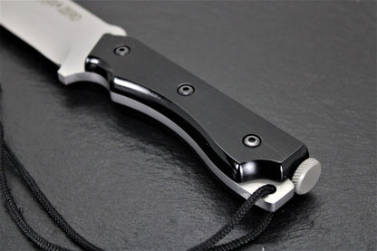 Aitor 16126 Zero Fixed Blade Knife with Black Phenolgraf Wood Handle
