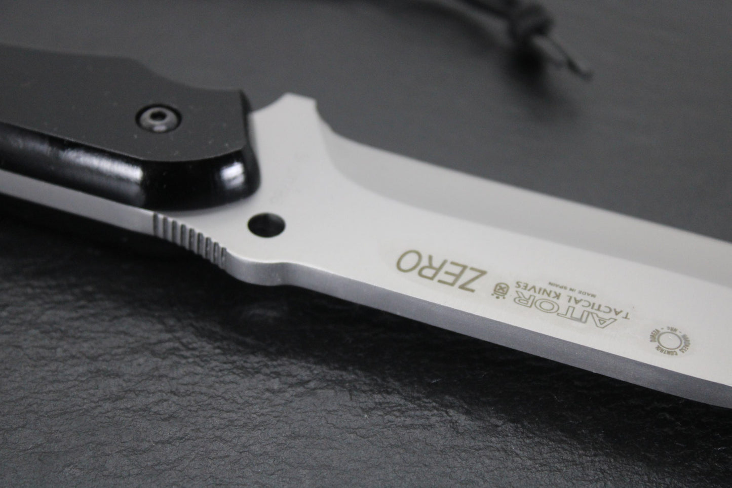 Aitor 16126 Zero Fixed Blade Knife with Black Phenolgraf Wood Handle
