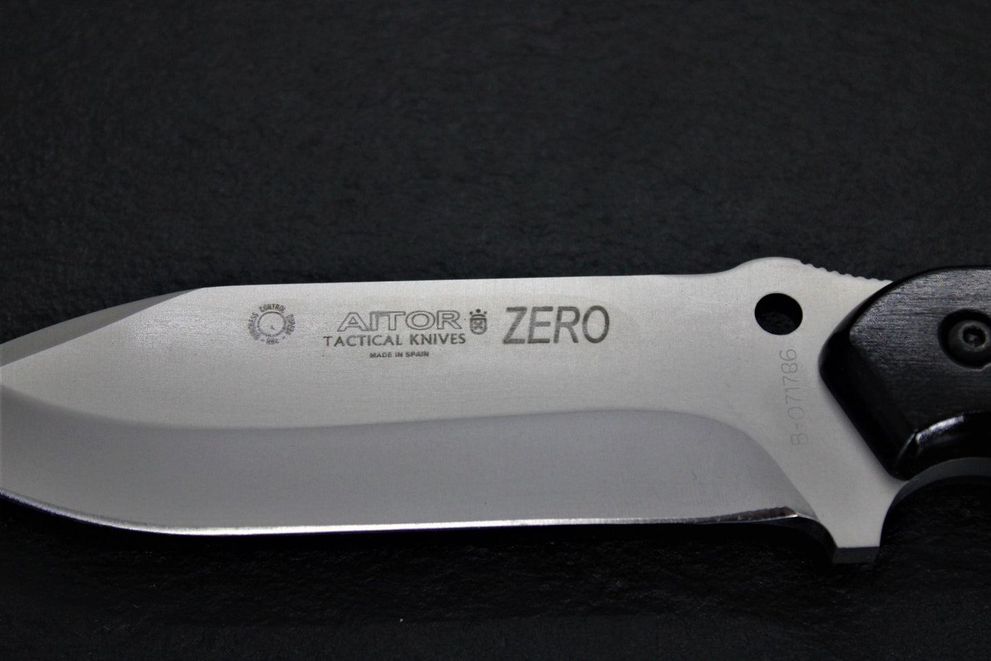 Aitor 16126 Zero Fixed Blade Knife with Black Phenolgraf Wood Handle
