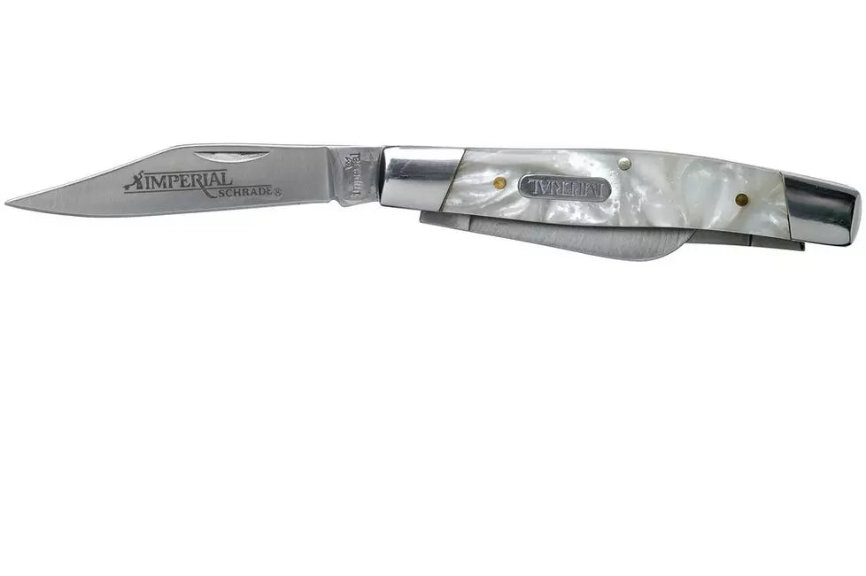 Imperial Large Stockman Cracked Ice IMP14L slipjoint pocket knife
