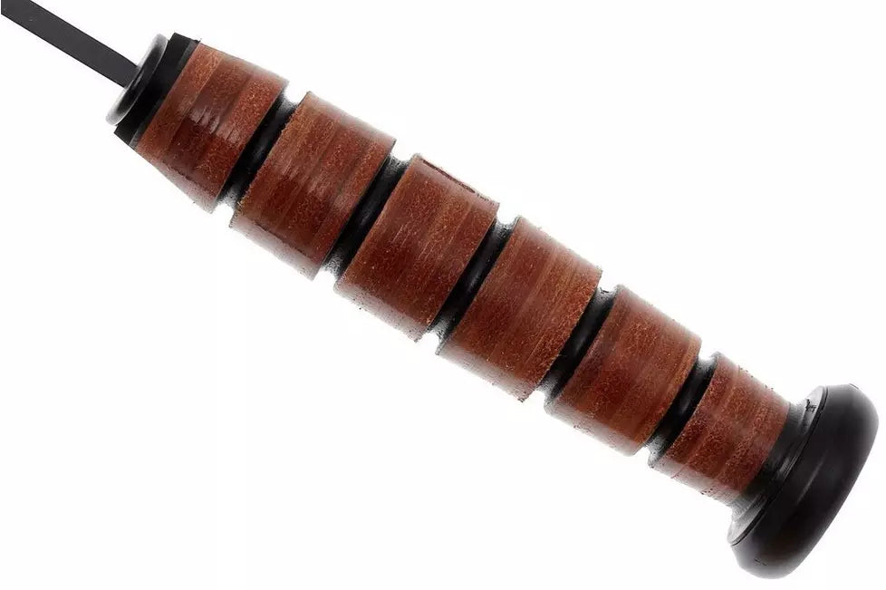 KA-BAR USMC 1217 plain edge, leather, Leather sheath
