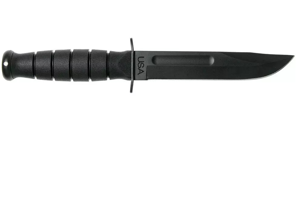 KA-BAR Short 1258, fixed knife, plastic sheath
