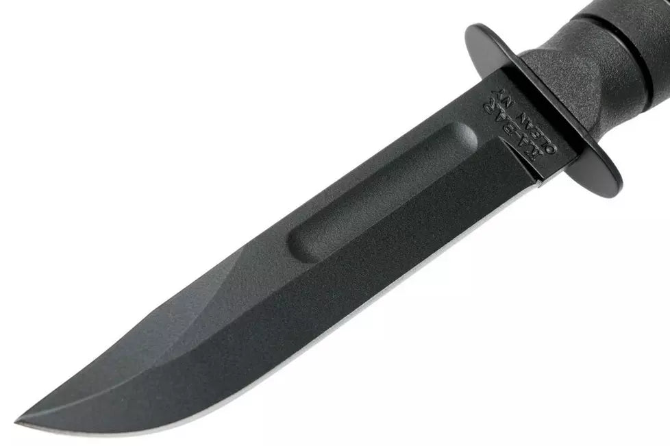 KA-BAR Short 1258, fixed knife, plastic sheath
