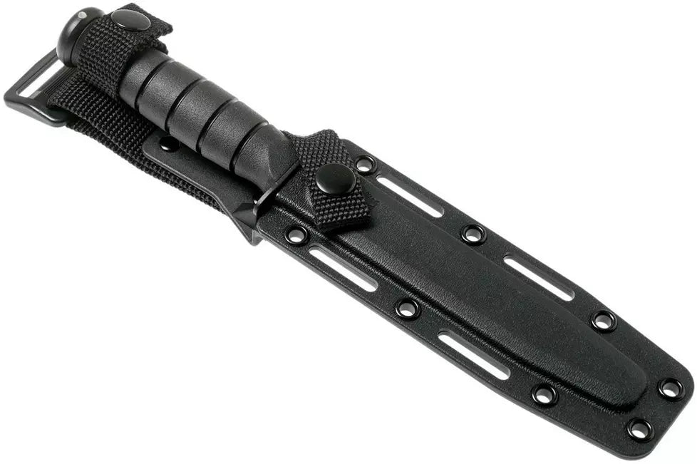 KA-BAR Short 1258, fixed knife, plastic sheath
