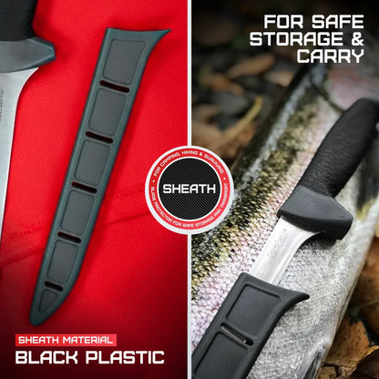 Kershaw Narrow Fillet Blade 1247X fishing knife with slim stainless steel fillet blade, ideal for precision fish filleting and outdoor use – MJ Outdoors Gear UK