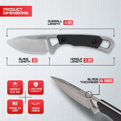Kershaw Brace Fixed Blade 2085 knife with durable steel blade and ergonomic handle, ideal for outdoor and survival use