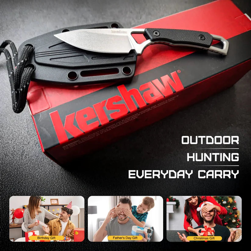 Kershaw Brace Fixed Blade 2085 knife with durable steel blade and ergonomic handle, ideal for outdoor and survival use