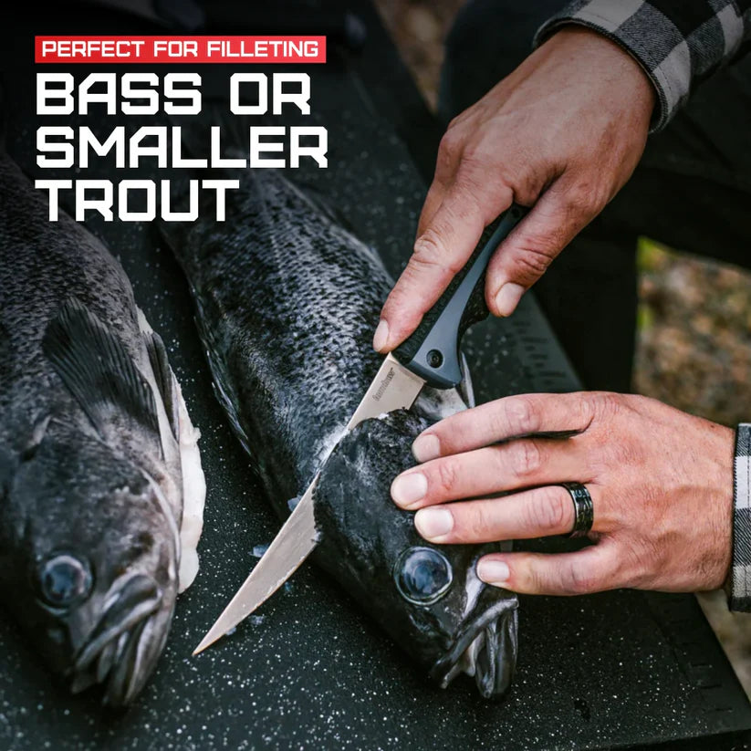 Kershaw Folding Fillet 1258X knife with sharp stainless steel blade and foldable design, ideal for fishing and filleting – MJ Outdoors Gear UK