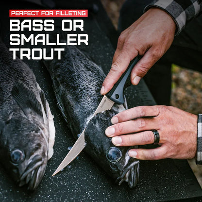 Kershaw Folding Fillet 1258X knife with sharp stainless steel blade and foldable design, ideal for fishing and filleting – MJ Outdoors Gear UK