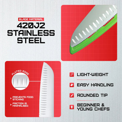 Kershaw My First Chef’s Knife AB5090 – safe, beginner-friendly chef knife with ergonomic handle, perfect for young cooks