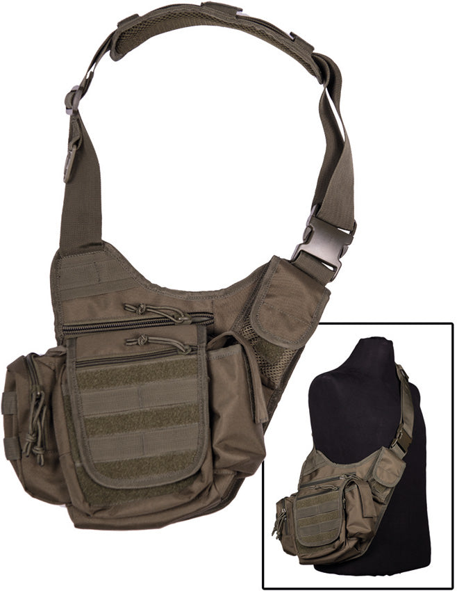 Mil-Tec Multi-Function Sling Bag OD - gear patch - image 1