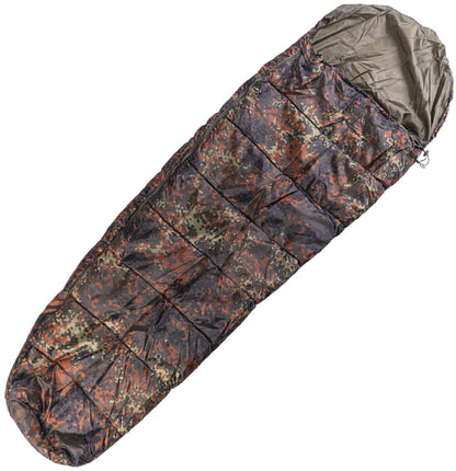 Mil-Tec Sleeping Bag Flecktarn Com - camp sleeping gear - image 1