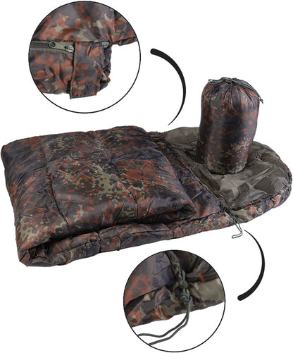 Mil-Tec Sleeping Bag Flecktarn Com - camp sleeping gear - image 2