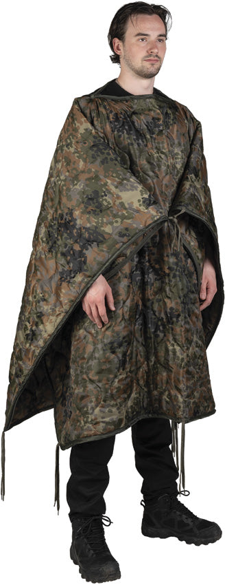 Mil-Tec Flecktarn Poncho Liner 83 in x 60 in - camp sleeping gear - image 1