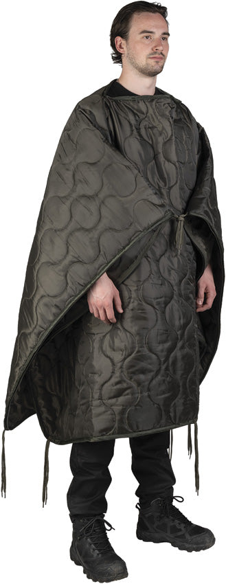 Mil-Tec OD Multifuction Poncho Liner - camp sleeping gear - image 1