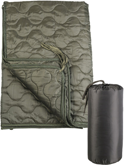 Mil-Tec OD Multifuction Poncho Liner - camp sleeping gear - image 2