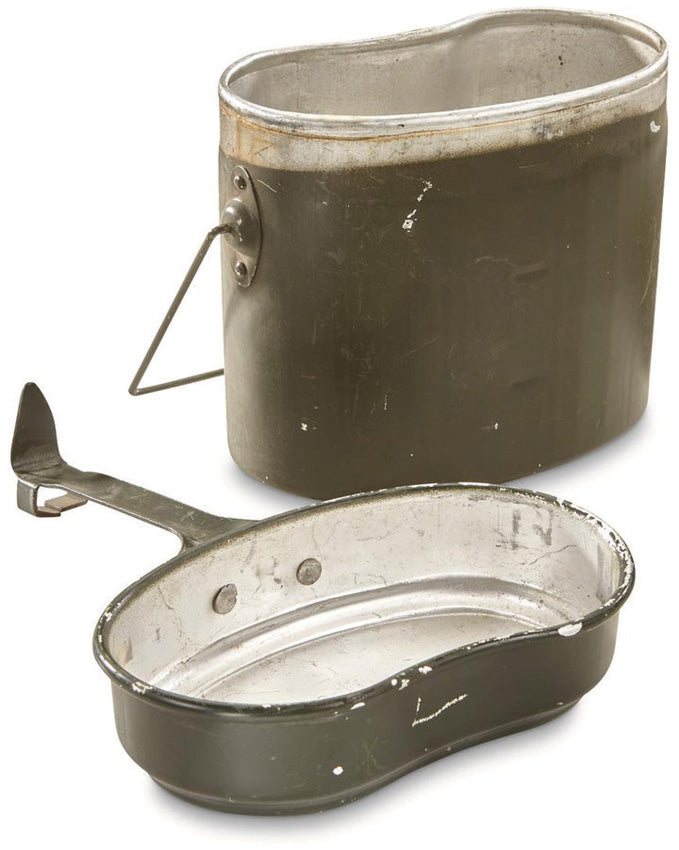 Romanian 2pc Mess Kit Used - camp cooking equipment - image 1