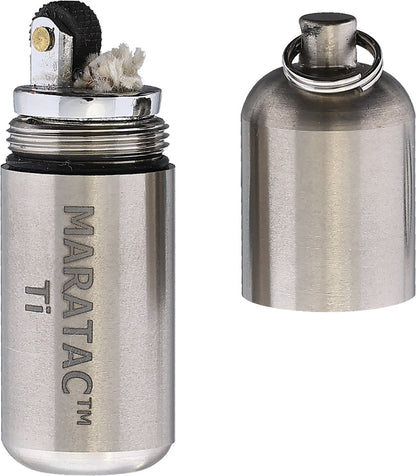 Maratac Titanium Peanut Lighter - outdoor gear storage - image 1
