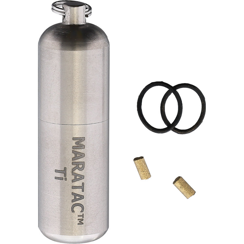 Maratac Titanium Peanut Lighter - outdoor gear storage - image 2