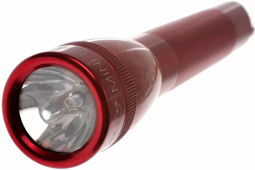 Maglite 56033 Mini Mag LED Red Flashlight with Aluminum Body
