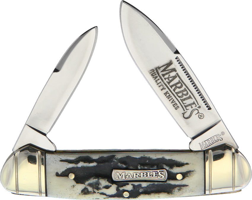 Marbles Black Stag Large Canoe KB203  /  MR478 by Marbles - Pocket Knife for Sale in UK