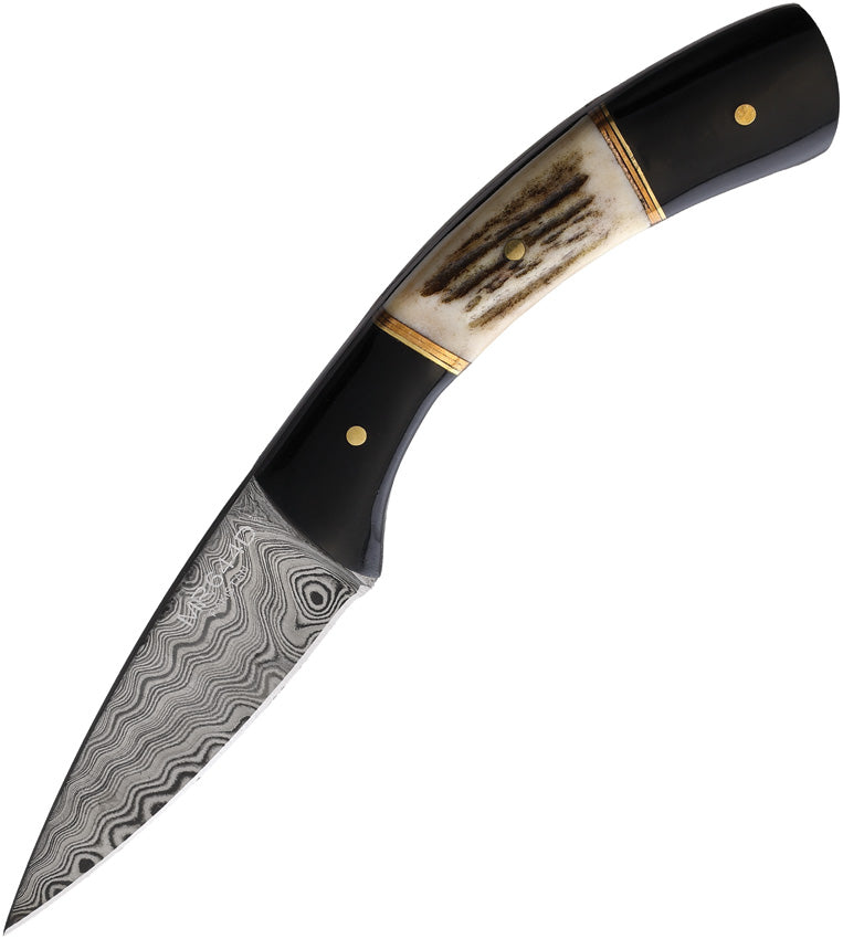 Marbles Fixed Blade Stag Damascus MR644D BRK-011 DAMASCUS by Marbles