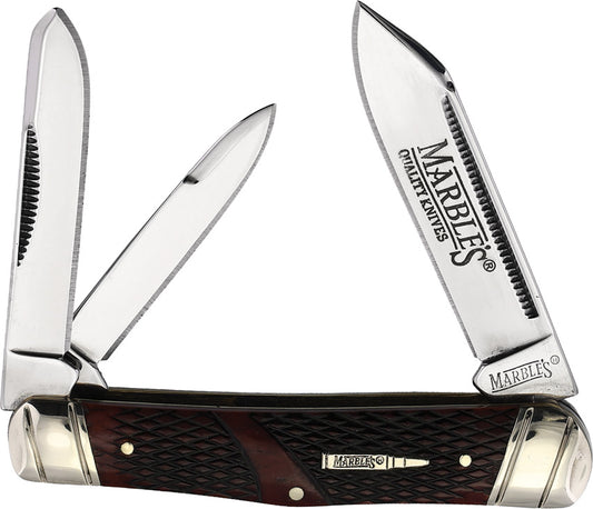 Marbles Whittler Brown Checkered Bone KB348W by Marbles