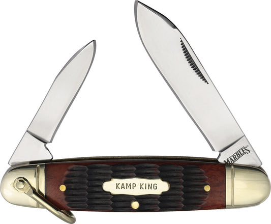 Marbles 2 Blade Folder Brown Bone MR721 PK1804