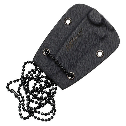 MTech New Precision Tactical Neck Knife | 5" Overall, Black, G10 Handle, MT673
