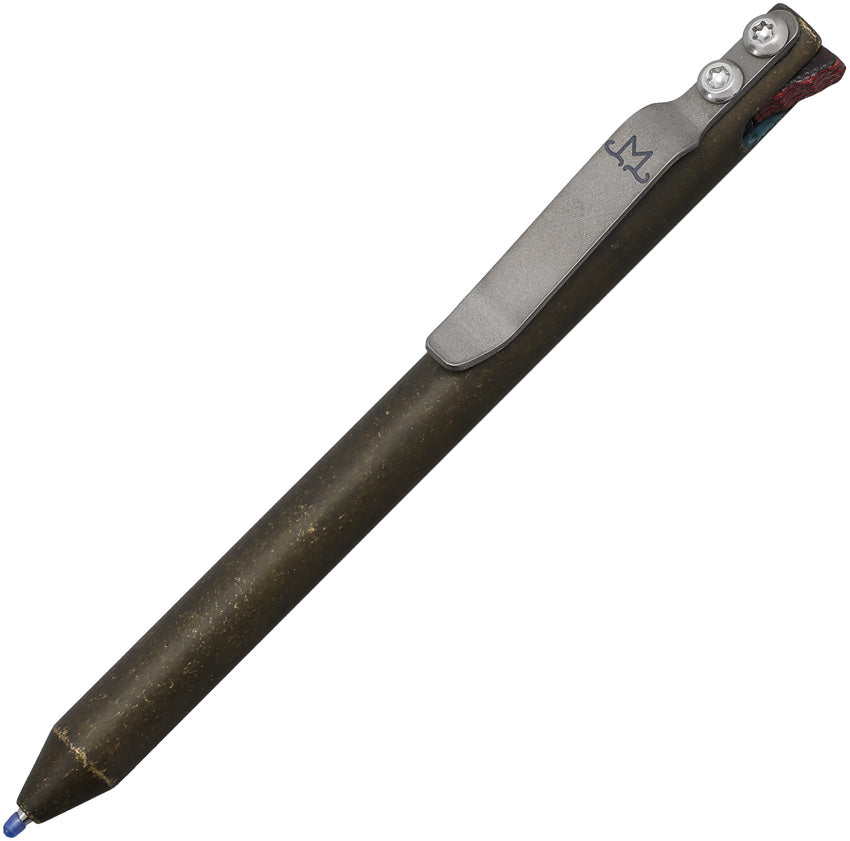 Maverick Custom Flipper Universal Pen Ant Bras 4.75 in overall - writing accessory - image 1