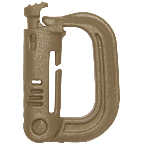 Maxpedition GRIMLOC Locking D-Ring 4-Pack, Khaki – image 1