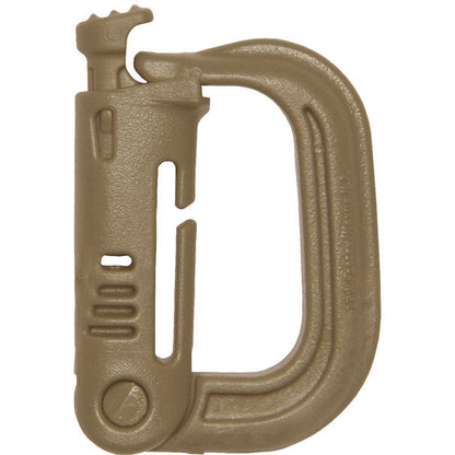 Maxpedition GRIMLOC Locking D-Ring 4-Pack, Khaki – image 1