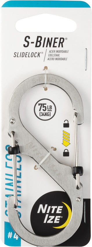 Nite Ize S-Biner SlideLock #4 SS - gear fastener - image 4