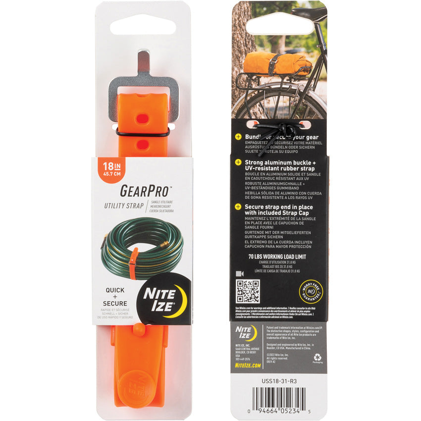 Nite Ize GearPro Utility Strap 18in Orange colour - outdoor apparel - image 4