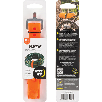 Nite Ize GearPro Utility Strap 18in Orange colour - outdoor apparel - image 4