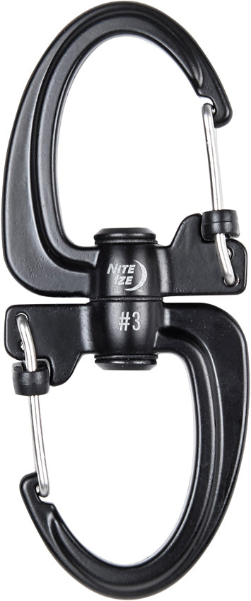 Nite Ize S-Biner 360 SlideLock Carabin 1.3 in x 3.2 in x 0.4 in - gear fastener - image 1