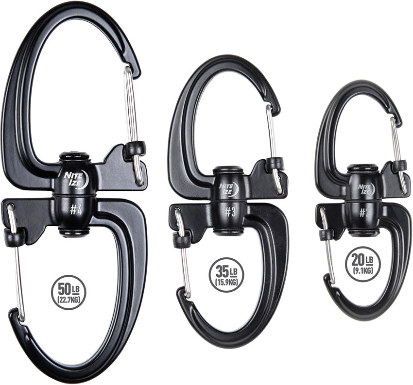 Nite Ize S-Biner 360 SlideLock Carabin 1.3 in x 3.2 in x 0.4 in - gear fastener - image 3