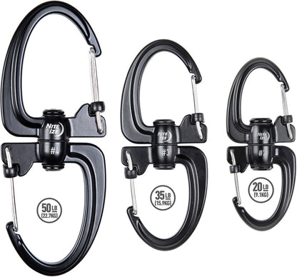 Nite Ize S-Biner 360 SlideLock Carabin 1.3 in x 3.2 in x 0.4 in - gear fastener - image 3