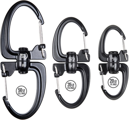 Nite Ize S-Biner 360 SlideLock Carabin 1.6 in x 4.2 in x 0.5 in - gear fastener - image 3