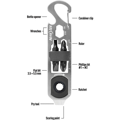Nite Ize DoohicKey Ratchet Tool - outdoor accessory - image 7