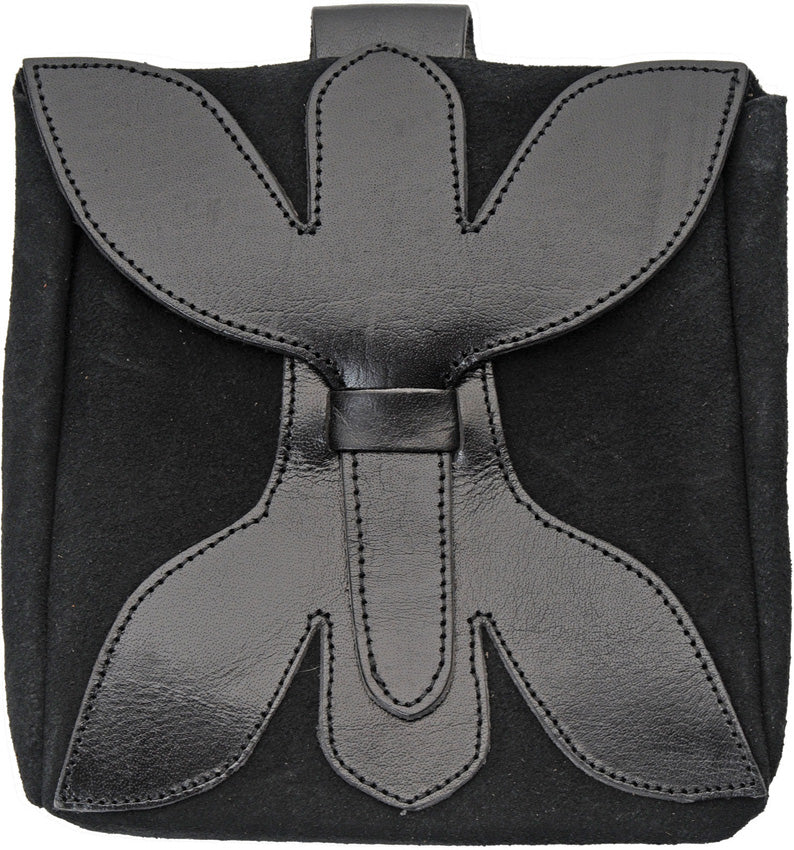 Large Medieval Pouch Black - gear pouch - image 1
