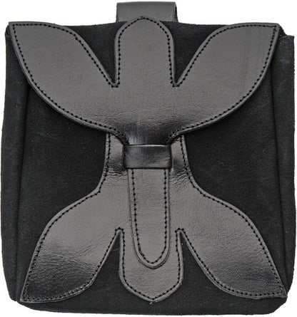 Large Medieval Pouch Black - gear pouch - image 1