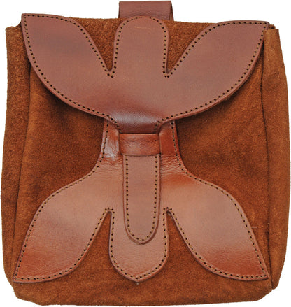 Large Medieval Pouch Brown - gear pouch - image 1