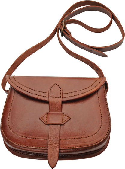 Shoulder Bag Brown Leather - gear storage accessory - image 1