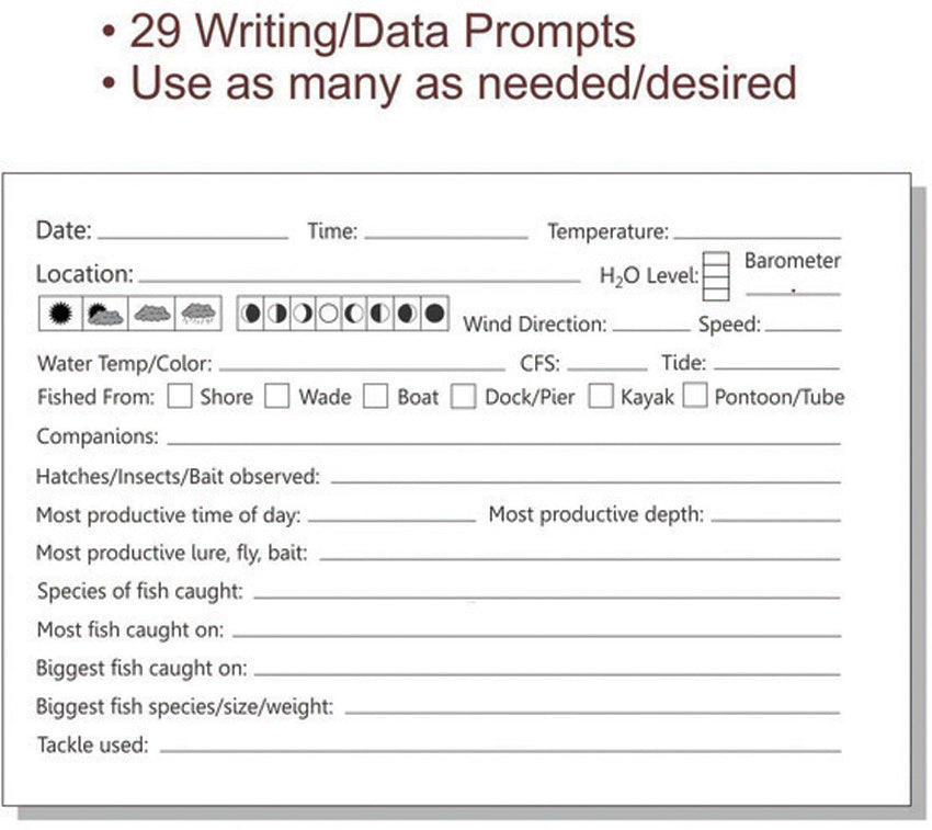 Pro-Knot Pro-Log Fish Record Log Book 6.5 in x 4.5 in - writing accessory - image 2