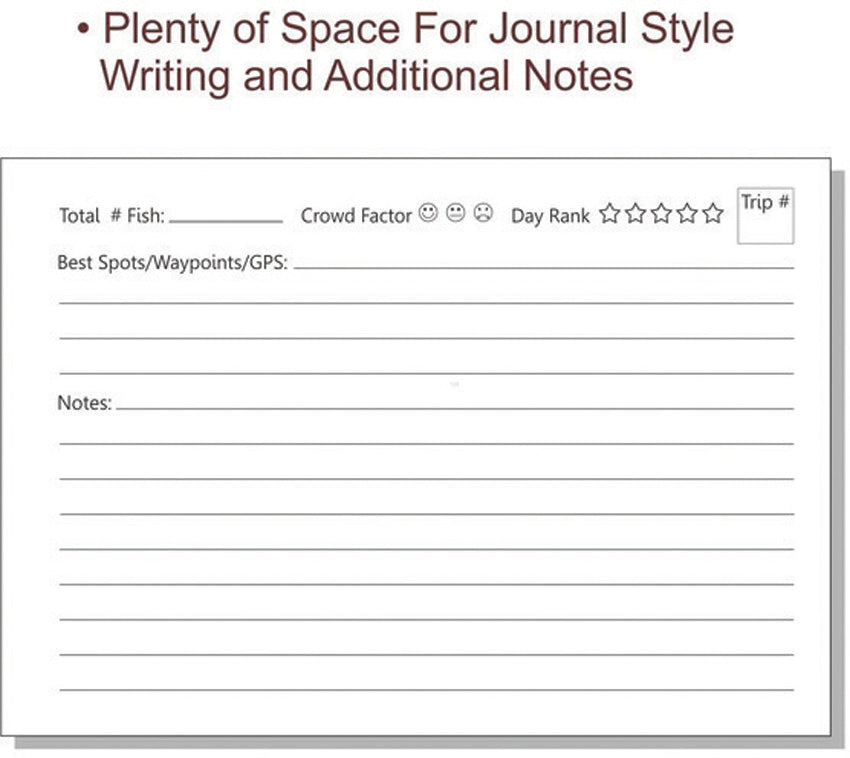 Pro-Knot Pro-Log Fish Record Log Book 6.5 in x 4.5 in - writing accessory - image 3