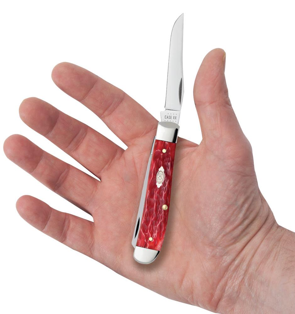 Peach Seed Jig Dark Red Bone CS Mini Trapper