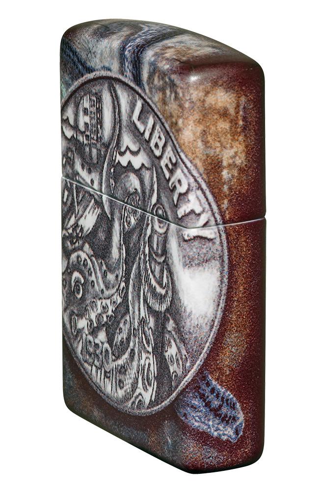 Zippo Pirate Coin 540 Color Design Windproof Lighter - Made in USA - Shop now at Mjoutdoorsgear UK