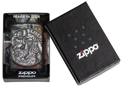 Zippo Pirate Coin 540 Color Design Windproof Lighter - Made in USA - Shop now at Mjoutdoorsgear UK