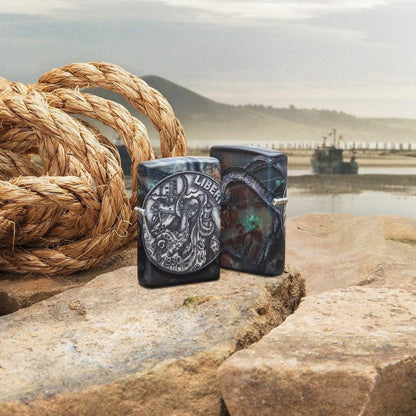 Zippo Pirate Coin 540 Color Design Windproof Lighter - Made in USA - Shop now at Mjoutdoorsgear UK